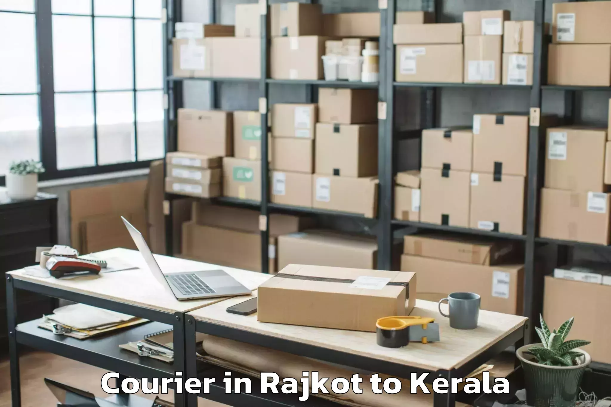 Book Rajkot to Kalavoor Courier